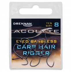 Carlige Drennan - Acolyte Carp Hair Rigger Barbless Nr. 8 Carlige Drennan - Acolyte Carp Hair Rigger Barbless Nr. 8